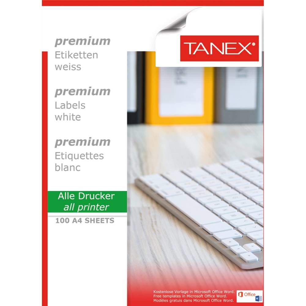 Tanex Laser Etiket Tw-2316 105 X 36 Mm 100 Lü
