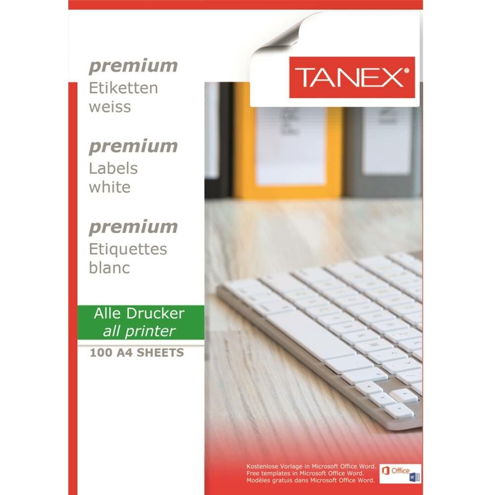 Tanex Laser Etiket Tw-2002 199.6 X 143.5 Mm ( 2 ) 100 Lü