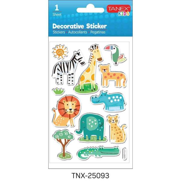 Tanex Sticker Orman Hayvanları Serisi 25093