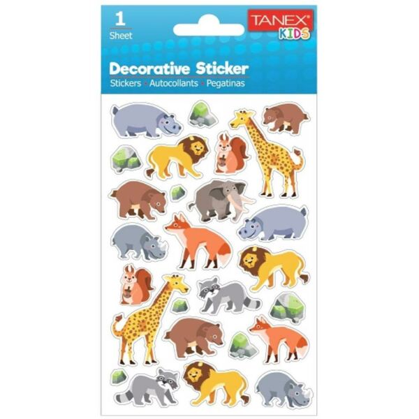 Tanex Sticker Orman Hayvanları Serisi 25066