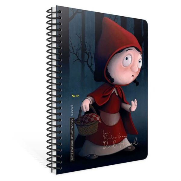 Classica 17x24 120 Yaprak Çizgili Sert Kapak Spiralli Defter 6382