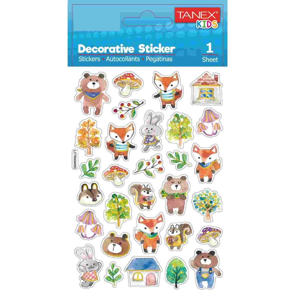 Tanex Sticker Orman Canlıları Serisi 25186