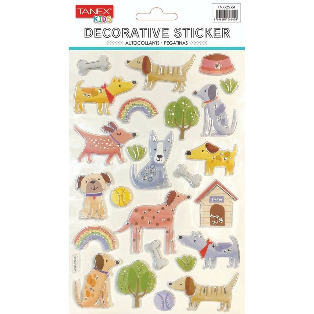 Tanex Stickers Sevimli Köpek Balon Puffy 25351