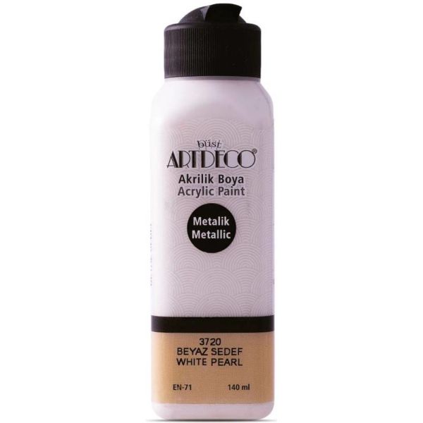 Artdeco Akrilik Boya Metalik 140 Ml Beyaz Sedef Y-071R-3720