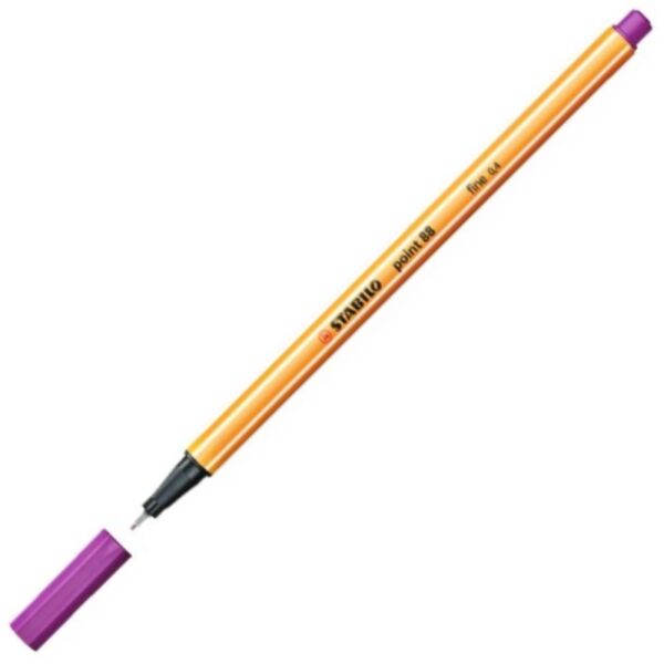 Stabilo Point Fineliner Keçe Uçlu Kalem 04 mm Lila 88/58