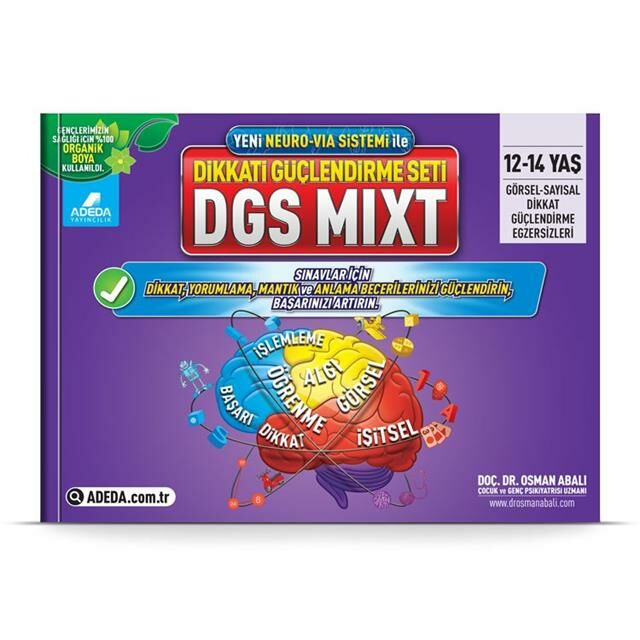 Adeda Neuro Via ile Dikkat Güçlendirme Seti Dgs Mixt 12-14 Yaş