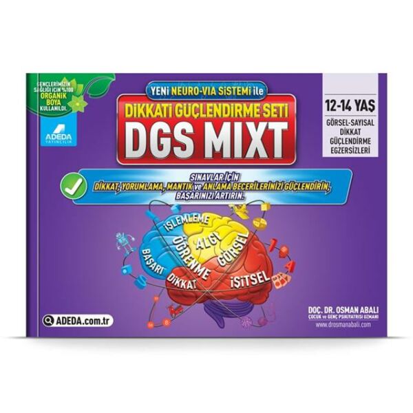 Adeda Neuro Via ile Dikkat Güçlendirme Seti Dgs Mixt 12-14 Yaş