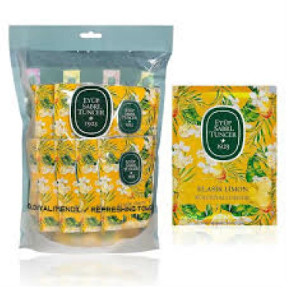 Eyüp Sabri Tuncer 50li Mendil Klasik Limon Kolonyalı  (9,3 x 12,5) Doypack