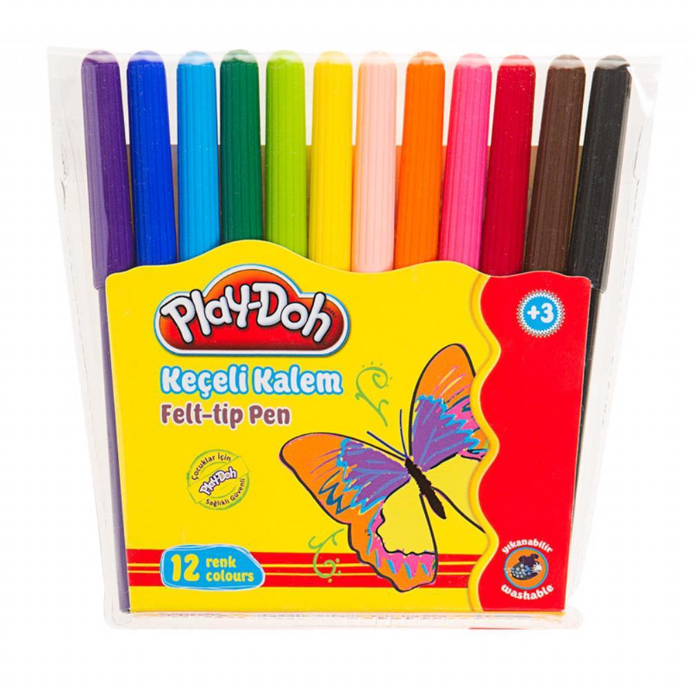 Playdoh Keçeli Kalem 12 Renk 2 mm KE005